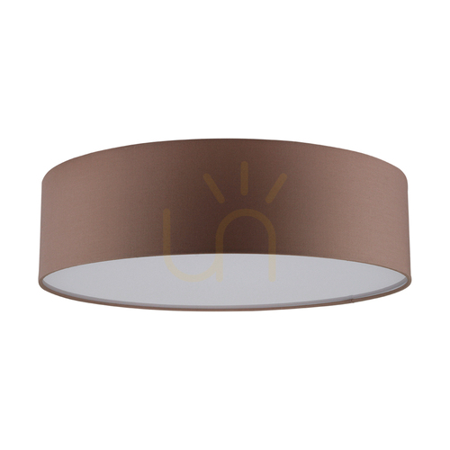 Jelölje be Josefina mennyezeti lámpa, 1xLED, 2700K, 18 W, fehér fém/barna lámpaernyő, Ø38 cm