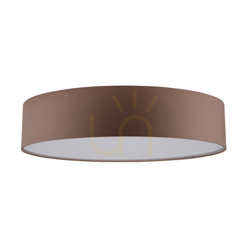 Jelölje be Josefina mennyezeti lámpa, 1xLED, 2700 K, 30 W, fehér fém/barna lámpaernyő, Ø48 cm