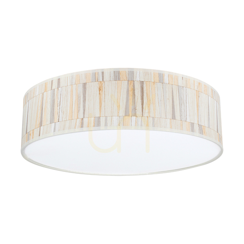 Jelölje be Kairo mennyezeti lámpa, 1 db 2700K-es, 30 W-os LED-lámpával, fehér fém/többszínű tapétás lámpaernyővel, Ø48 cm