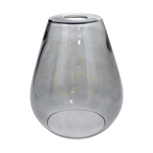 Kigali függesztett lámpa, 1xE27, max.. 60 W, olajozott tölgyfa / fekete fém / fekete PVC-kábel / füstölt üveg lámpaernyő, Ø19 cm small 1