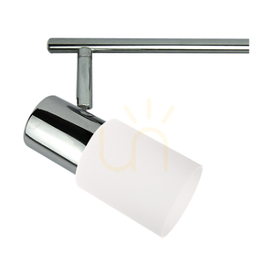 Kira mennyezeti lámpa, 4xE14, Max. 40 W, krómozott fém/fehér üvegburás, 71 cm small 1