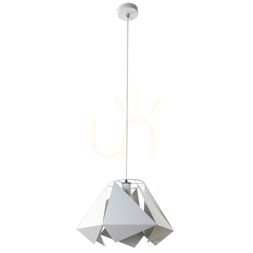 Jelölje be Kite függőlámpa 1xE27 Max. 60 W-os fehér fém/fehér PVC kábel, Ø 38 cm
