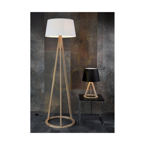 Konan asztali lámpa, 1xE27, max.. 25 W-os olajozott tölgy/antracit színű fonott kábel/fekete lámpaernyő, Ø30 cm small 1