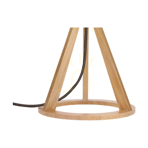 Konan asztali lámpa, 1xE27, max.. 25 W-os, olajozott tölgy/antracit színű fonott kábel/krém színű lámpaernyő, Ø30 cm small 1