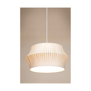 Lotus függesztett lámpa, 1xE27, Max. 60 W, fekete fém/átlátszó PVC-kábel/szürke lámpaernyő, Ø57 cm small 4