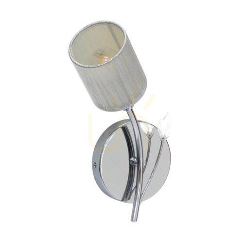 Jelölje be Marbella fali lámpa, 1xE14, max.. 9 W-os krómfém/ezüst lámpaernyő, 22 cm