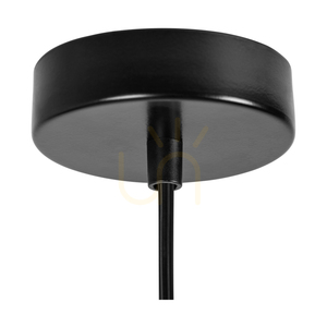 Marinero függesztett lámpa, 1xE27, Max. 15 W-os LED, fekete fém/fekete fonott kábel/fekete fém lámpaernyő bézs színű vászonnal, Ø40 cm small 4