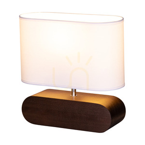 Marinna asztali lámpa, 1xE27, Max. 25 W, bükk- és diófa / átlátszó PVC-kábel / fehér lámpaernyő, 30 cm small 1