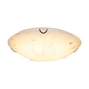 Maryland mennyezeti lámpa, 1xLED, 2700K, 18 W, krómozott fém/fehér üvegburás, Ø40 cm small 1