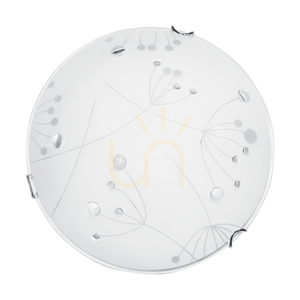 Maryland mennyezeti lámpa, 1xLED, 2700K, 18 W, krómozott fém/fehér üvegburás, Ø40 cm small 3