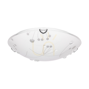 Maryland mennyezeti lámpa, 1xLED, 2700K, 18 W, krómozott fém/fehér üvegburás, Ø40 cm small 0