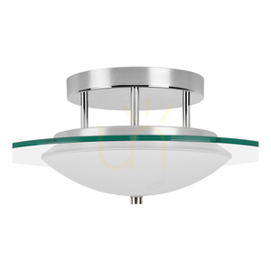 Minnesota mennyezeti lámpa, 1xLED, 3000K, 22 W, krómozott fém/fehér-átlátszó üveg, Ø45 cm small 2