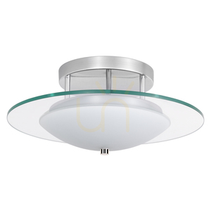 Minnesota mennyezeti lámpa, 1xLED, 3000K, 22 W, krómozott fém/fehér-átlátszó üveg, Ø45 cm small 0