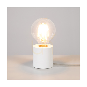 Minnie asztali lámpa, 1xE27, Max. 25 W, fehér bükkfa, átlátszó PVC-kábel, Ø8 cm small 2