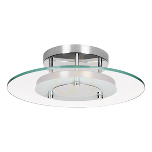 Minnesota mennyezeti lámpa, 1xLED, 3000K, 22 W, krómozott fém/fehér-átlátszó üveg, Ø45 cm small 0