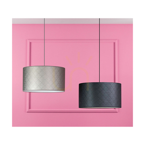 Mirabella függesztett lámpa, 1xE27, Max. 60 W, krómozott fém/antracit színű fonott kábel/barna lámpaernyő, Ø50 cm small 1