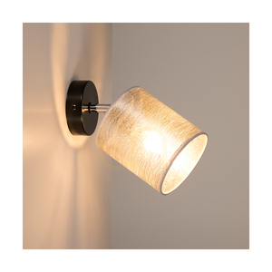 Nevoa fali lámpa, 1xE27, max.. 25 W-os fekete-króm fém/ezüst lámpaernyő, 25 cm small 2