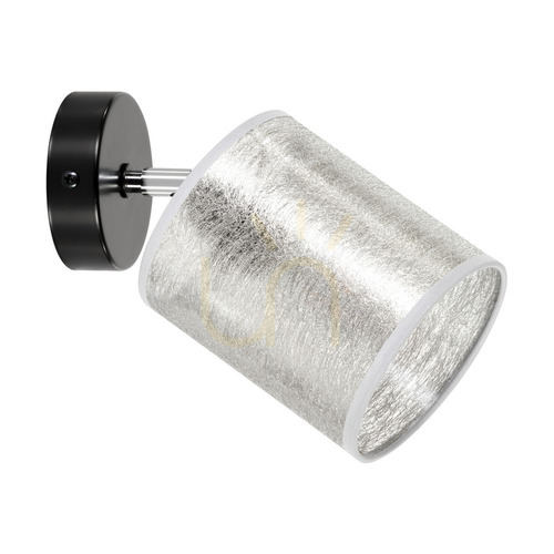 Jelölje be Nevoa fali lámpa, 1xE27, max.. 25 W-os fekete-króm fém/ezüst lámpaernyő, 25 cm