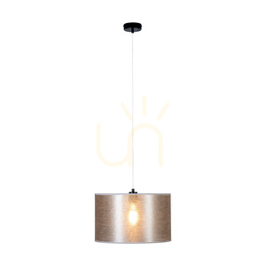 Nevoa függesztett lámpa, 1xE27, Max. 60 W, fekete fém/átlátszó PVC-kábel/ezüst lámpaernyő, Ø40 cm small 2