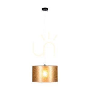 Nevoa függesztett lámpa, 1xE27, Max. 60 W, fekete fém/átlátszó PVC-kábel/arany lámpaernyő, Ø40 cm small 2
