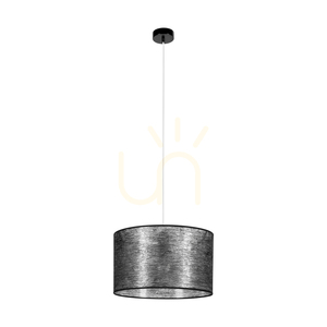 Nevoa függesztett lámpa, 1xE27, Max. 60 W, fekete fém/átlátszó PVC-kábel/fekete lámpaernyő, Ø40 cm small 0
