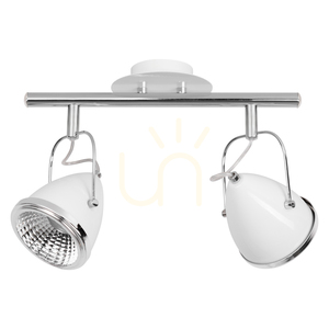 Oliver mennyezeti lámpa, 2 db GU10-es LED-del, max.. 5,5 W, fehér/króm színű fém, 35 cm small 0