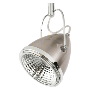 Oliver mennyezeti lámpa, 2 db GU10-es LED-del (max.. 6 W), szatén/króm fém, 35 cm small 2