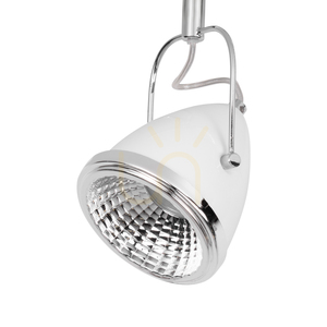 Oliver mennyezeti lámpa, 3 db GU10-es LED-izzóval együtt, max.. 6 W, fehér/króm színű fém, 53 cm small 2