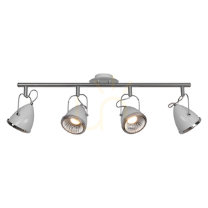 Oliver mennyezeti lámpa, 4 db GU10-es LED-del, max.. 6 W, fehér/króm színű fém, 76 cm small 1