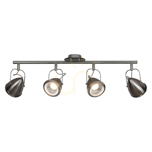 Oliver mennyezeti lámpa, 4 db GU10-es LED-del (max.. 6 W), szatén/króm, 76 cm small 1