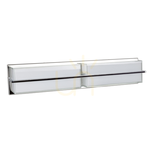 Jelölje be Sally fali lámpa, LED-es 3000K 20W-os izzóval, krómozott fém/fehér üveg lámpaernyő, 60 cm