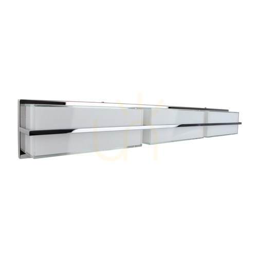 Jelölje be Sally fali lámpa, LED-es 3000K 30 W-os izzóval, krómozott fém/fehér üveg lámpaernyő, 98 cm