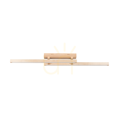 Jelölje be Kis mennyezeti lámpa, 2xLED, 3000K, 22,5 W, nyírfa, 120 cm