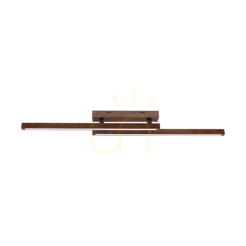 Jelölje be Kis mennyezeti lámpa, 2xLED, 3000K, 22,5 W, bükk- és diófa, 120 cm