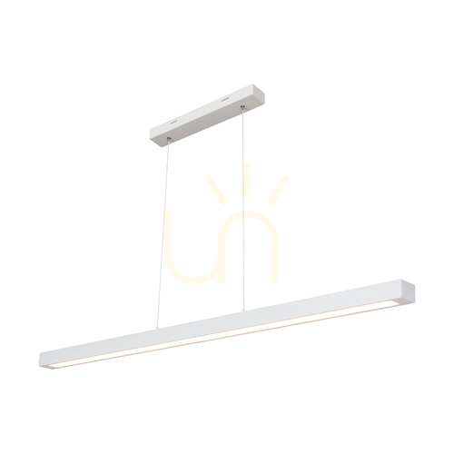 Jelölje be Smal 2xLED 3000K 34,5 W-os függesztett lámpa, fehér bükkfa / átlátszó PVC-kábel érintéses fényerő-szabályzóval, 110 cm