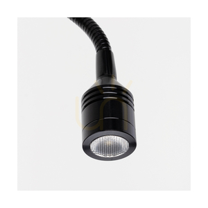 Britop Sonar 5732976 E27 fali lámpa LED olvasólámpával, diószínű bükkfa, fekete ernyő, 22 cm small 2