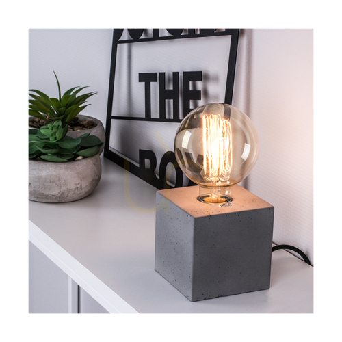 Jelölje be Spot Light STRONG 6170936 asztali lámpa – szürke beton, 10 cm-es talp, E27