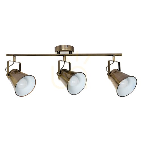 Jelölje be Tekla mennyezeti lámpa, 3xE27, Max. 60 W, fém patina, 74 cm