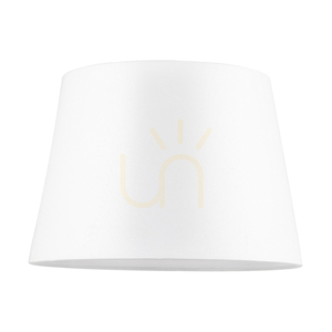 Háromlábú asztali lámpa, 1xE27, Max. 40 W, olajozott tölgy / átlátszó PVC-kábel / fehér lámpaernyő, Ø30,5 cm small 1