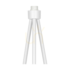 Háromlábú állólámpa, 1xE27, Max. 40 W, fehér fém/átlátszó PVC-kábel/fekete lámpaernyő, Ø50 cm small 1
