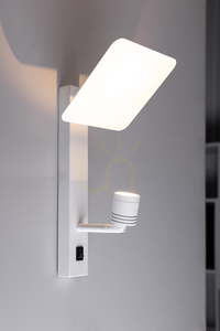 Turid fali lámpa, 1xLED, 3100K, 3 W, fehér fém, 16 cm small 1