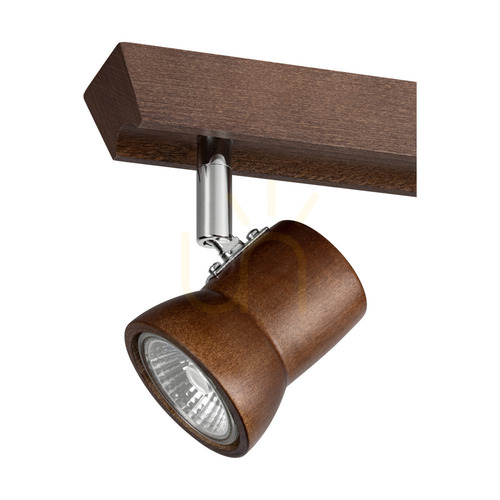 Jelölje be Spot Light Venla 2434276 mennyezeti spotlámpa, 2×GU10, diószínű bükkfa, 29 cm