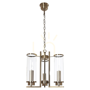 Verdi függesztett lámpa, 3xE14, Max. 40 W, fém patina/átlátszó üvegburás, Ø41 cm small 0