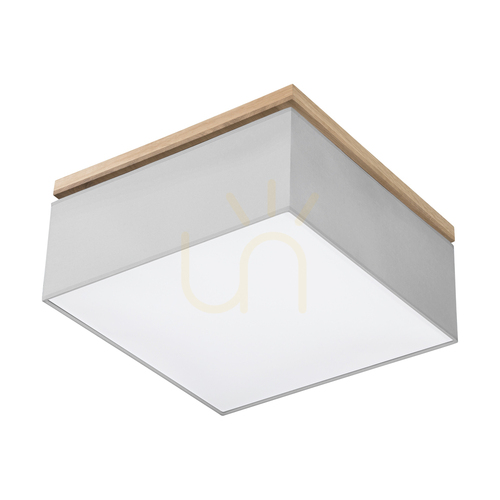 Jelölje be Vertiga mennyezeti lámpa, 4xE27, Max. 25 W, olajozott tölgy/szürke, 45 cm-es lámpaernyő