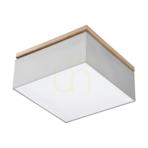 Vertiga mennyezeti lámpa, 4xE27, Max. 25 W, olajozott tölgy/szürke, 45 cm-es lámpaernyő small 0