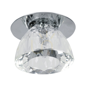 Cristaldream mennyezeti lámpa szett, 3 db G4-es LED-izzóval (max.. 2,3 W), krómfém/átlátszó üveg, tápegységgel, Ø8 cm small 1