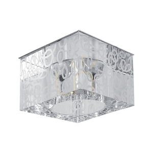 Cristaldream mennyezeti lámpa szett, 3 db G4-es LED-izzóval (max.. 2,3 W), krómfém/átlátszó üveg, tápegységgel, 7 cm small 1