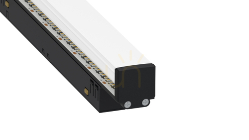 Jelölje be LUMINES SOLVIA LED-készlet GENESIS sínhez, fekete eloxált, 1 m, 12 W, 2700 K, 48 V DC