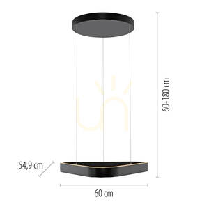 Q-STRETTO 2690-18 Fekete 2xLED függesztett lámpa small 5