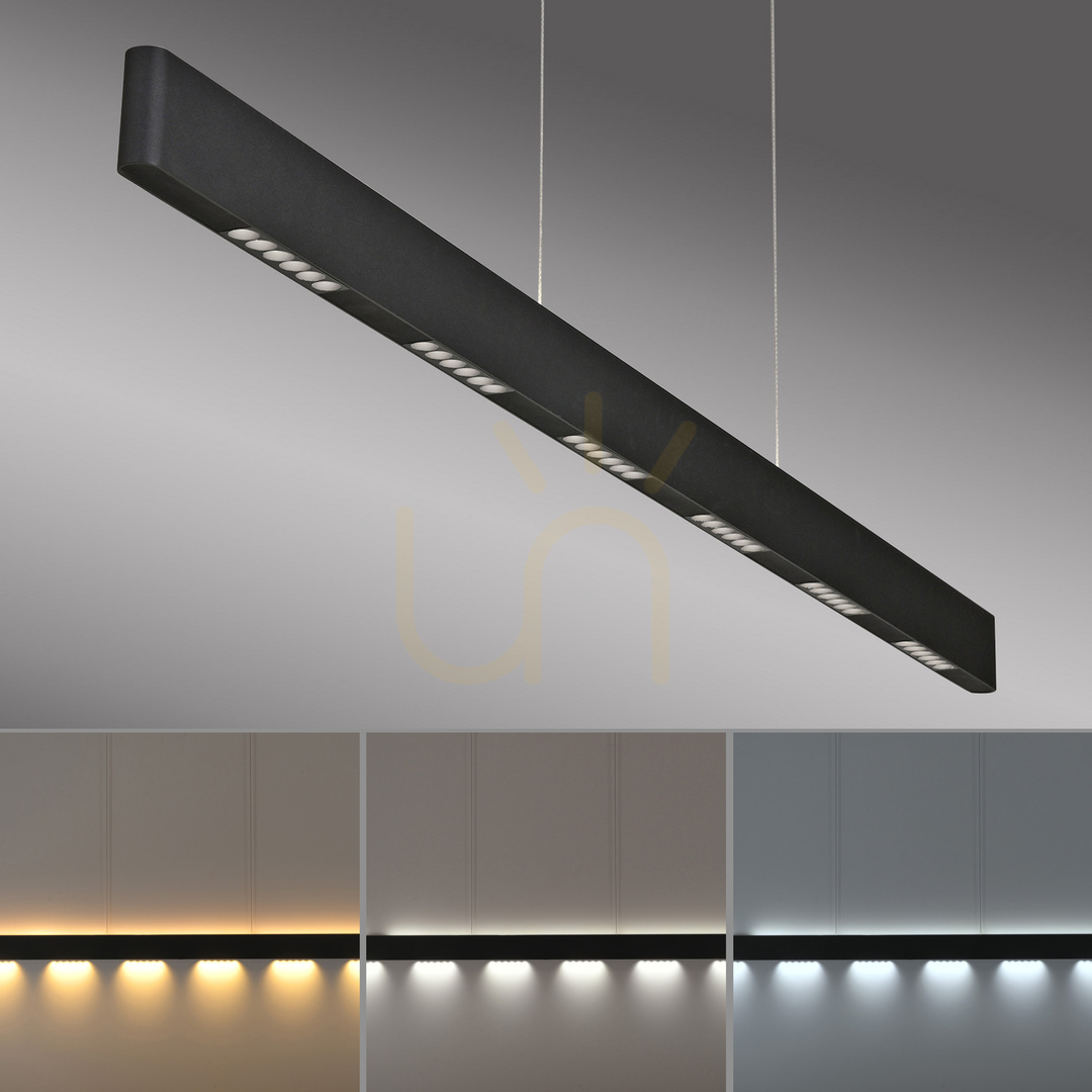 Kilátás Q-STRETTO 2687-18 Fekete 2xLED függesztett lámpa Q-STRETTO 2687-18 Fekete 2xLED függesztett lámpa